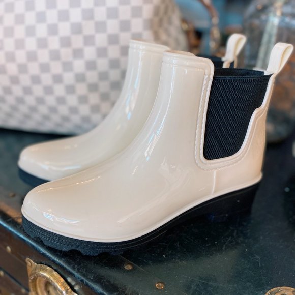 Seven7 Shoes - Seven 7 Halifax Rain Boots-parchment